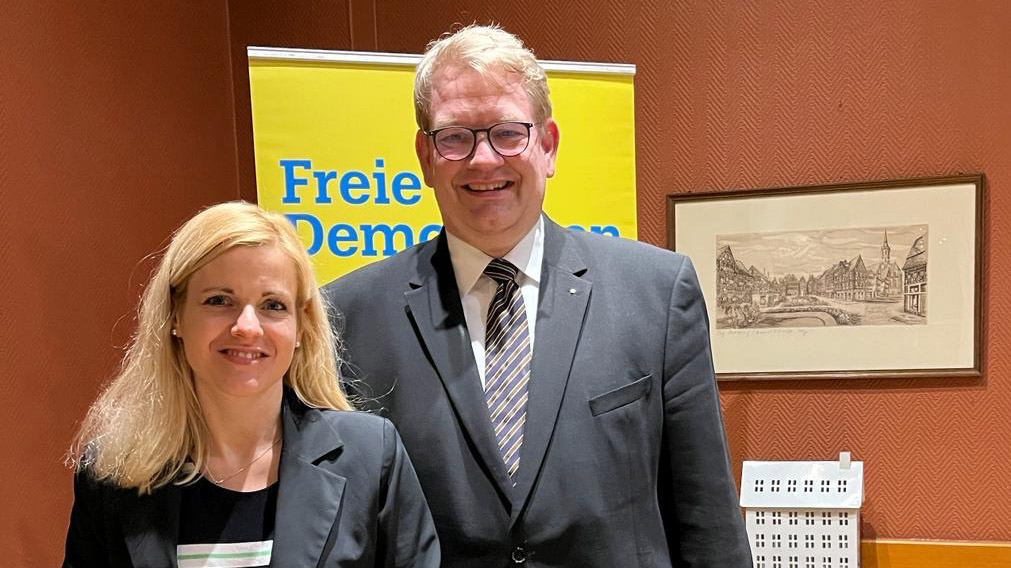 Lisa Walter und Hartfrid Wolff