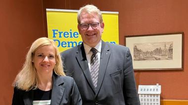 Lisa Walter und Hartfrid Wolff